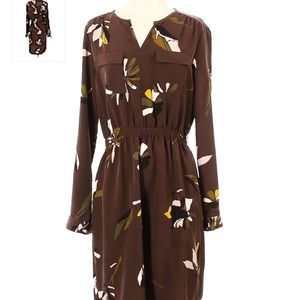 Mossimo floral long-sleeve tie dress